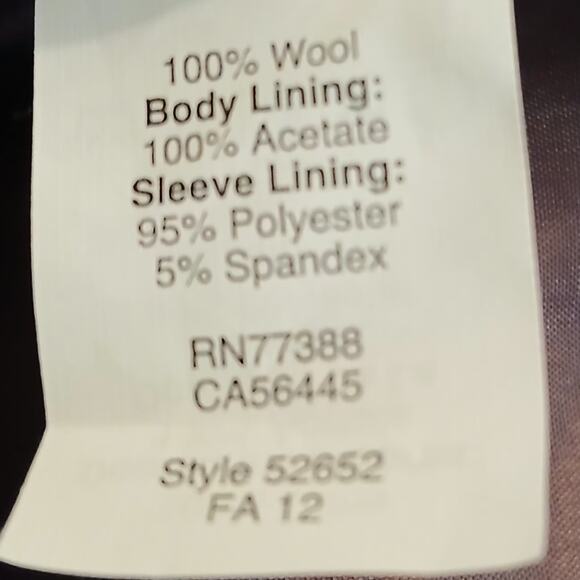 J.Crew SZ 14L 100% Wool Schoolboy Blazer in Blue Gold Signature Buttons - Picture 7 of 7